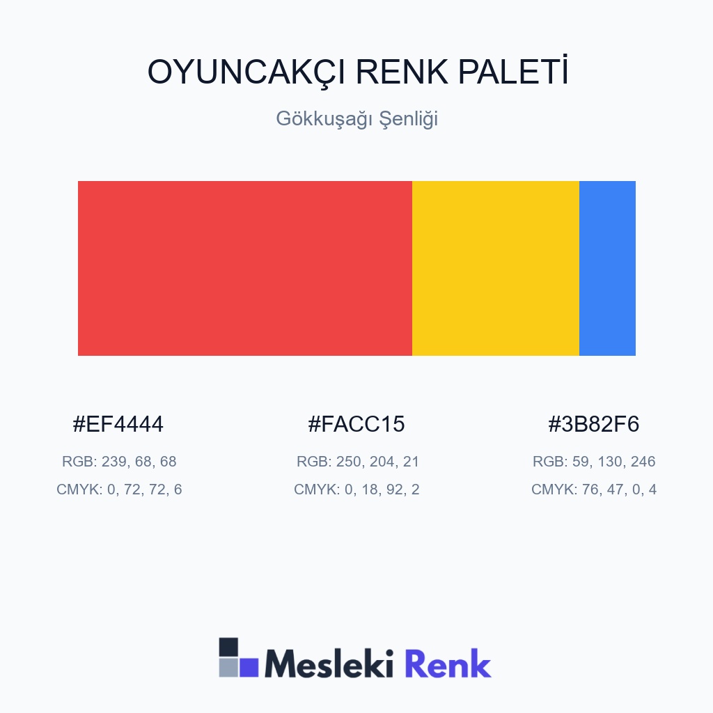 Oyuncakçı Gökkuşağı Şenliği Renk Paleti