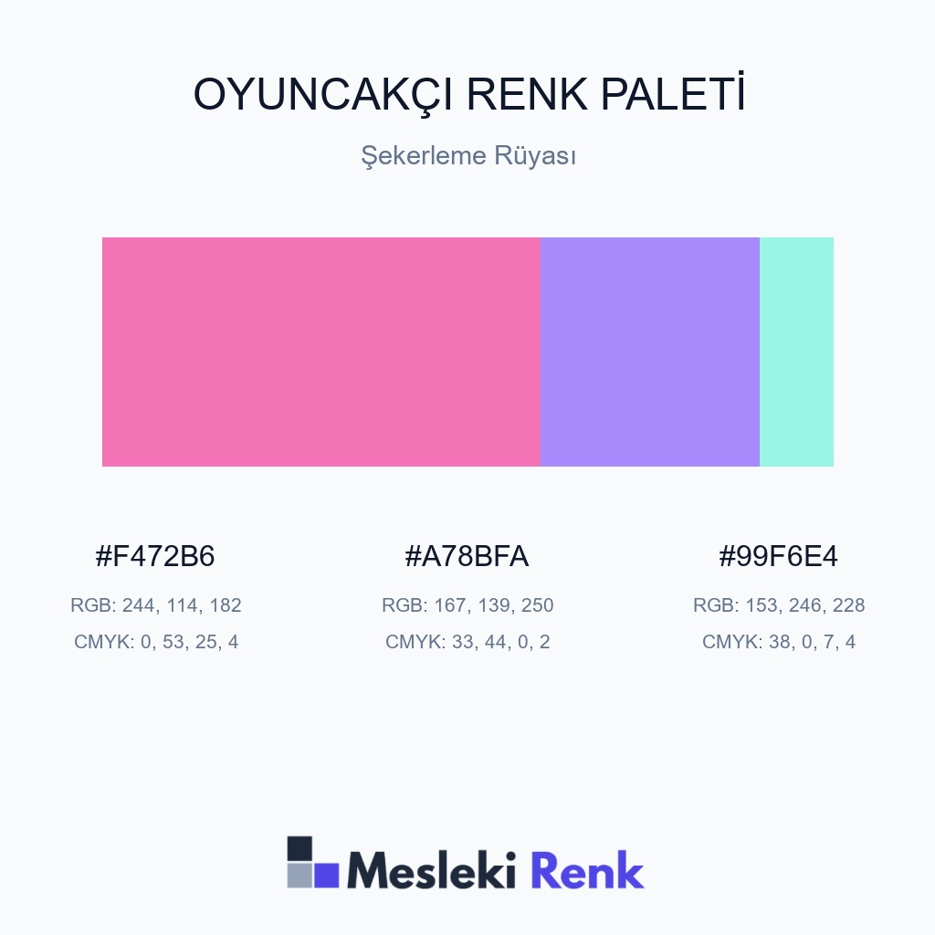 Oyuncakçı Şekerleme Rüyası Renk Paleti