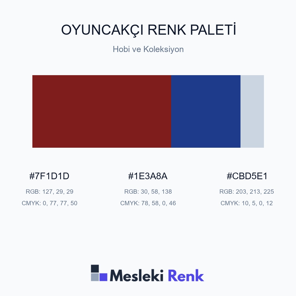 Oyuncakçı Hobi ve Koleksiyon Renk Paleti