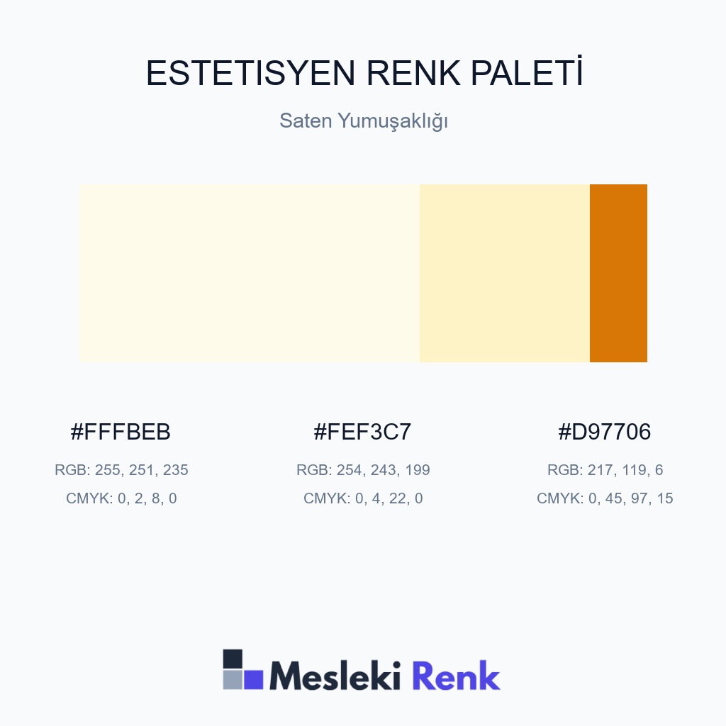 Estetisyen Saten Yumuşaklığı Renk Paleti