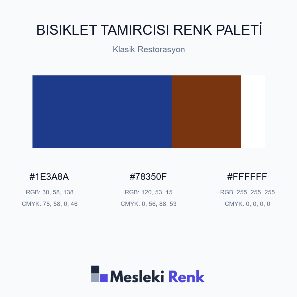 Bisiklet Tamircisi Klasik Restorasyon Renk Paleti