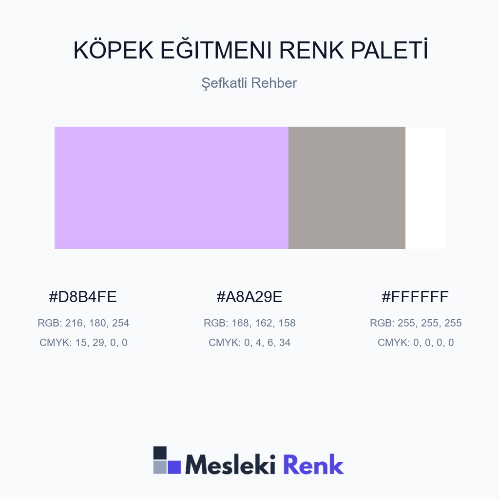 Köpek Eğitmeni Şefkatli Rehber Renk Paleti
