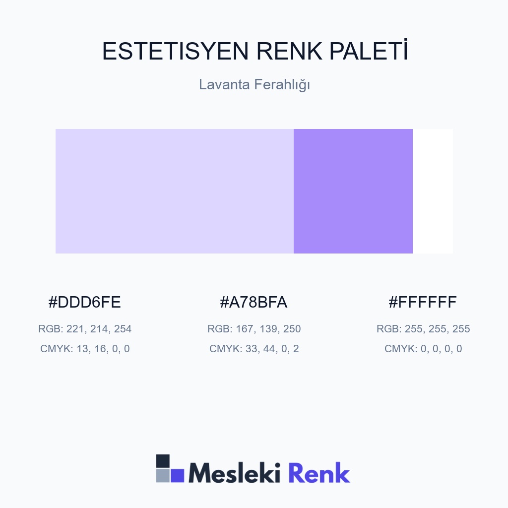 Estetisyen Lavanta Ferahlığı Renk Paleti