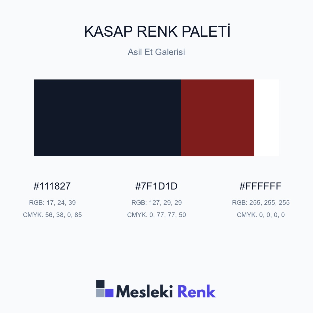 Kasap Asil Et Galerisi Renk Paleti