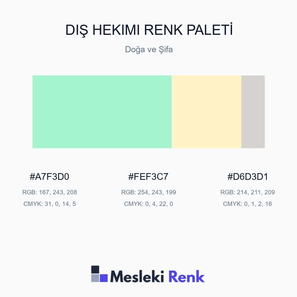 Diş Hekimi Doğa ve Şifa Renk Paleti