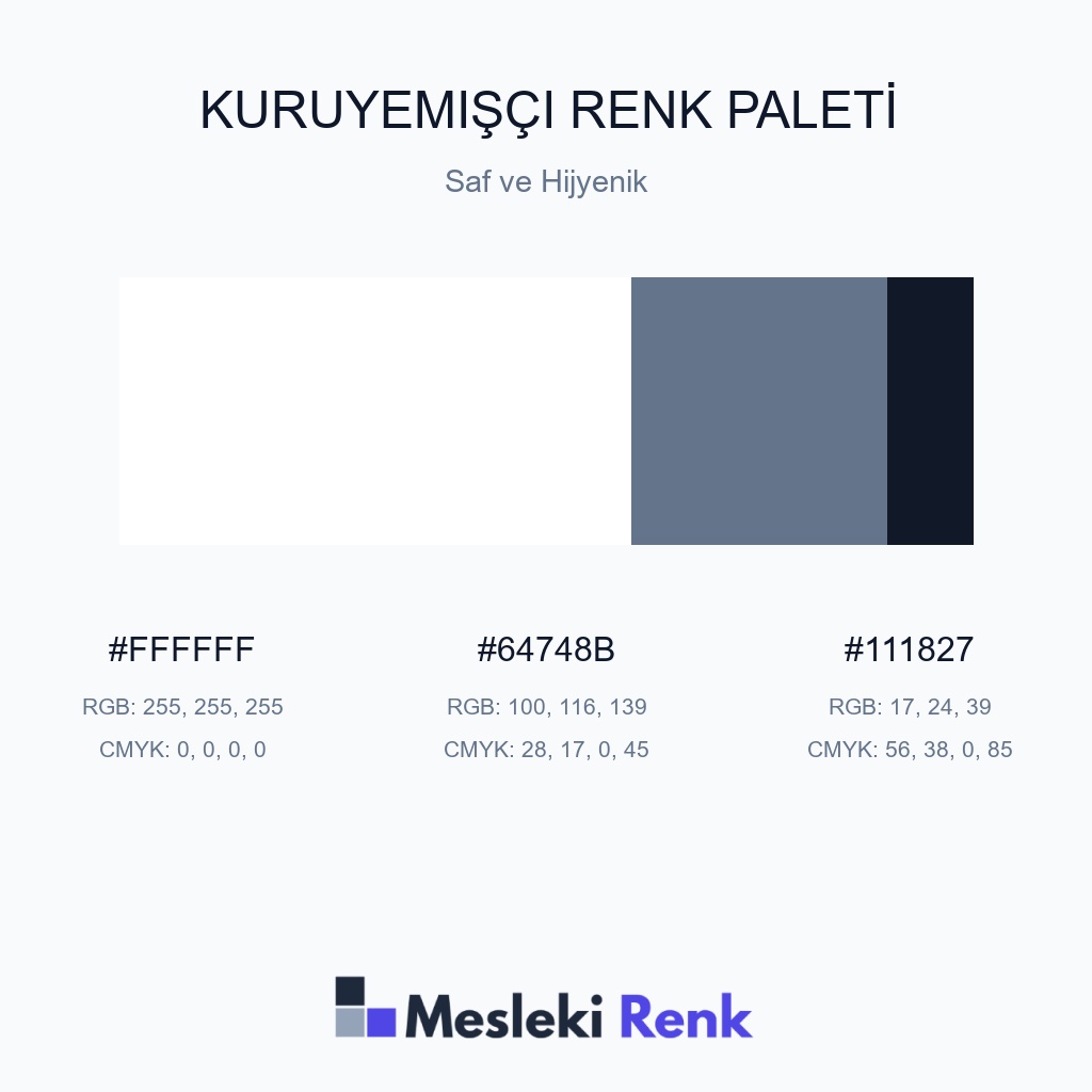 Kuruyemişçi Saf ve Hijyenik Renk Paleti