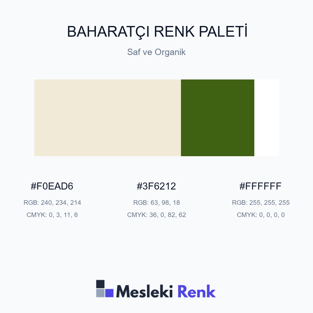 Baharatçı Saf ve Organik Renk Paleti