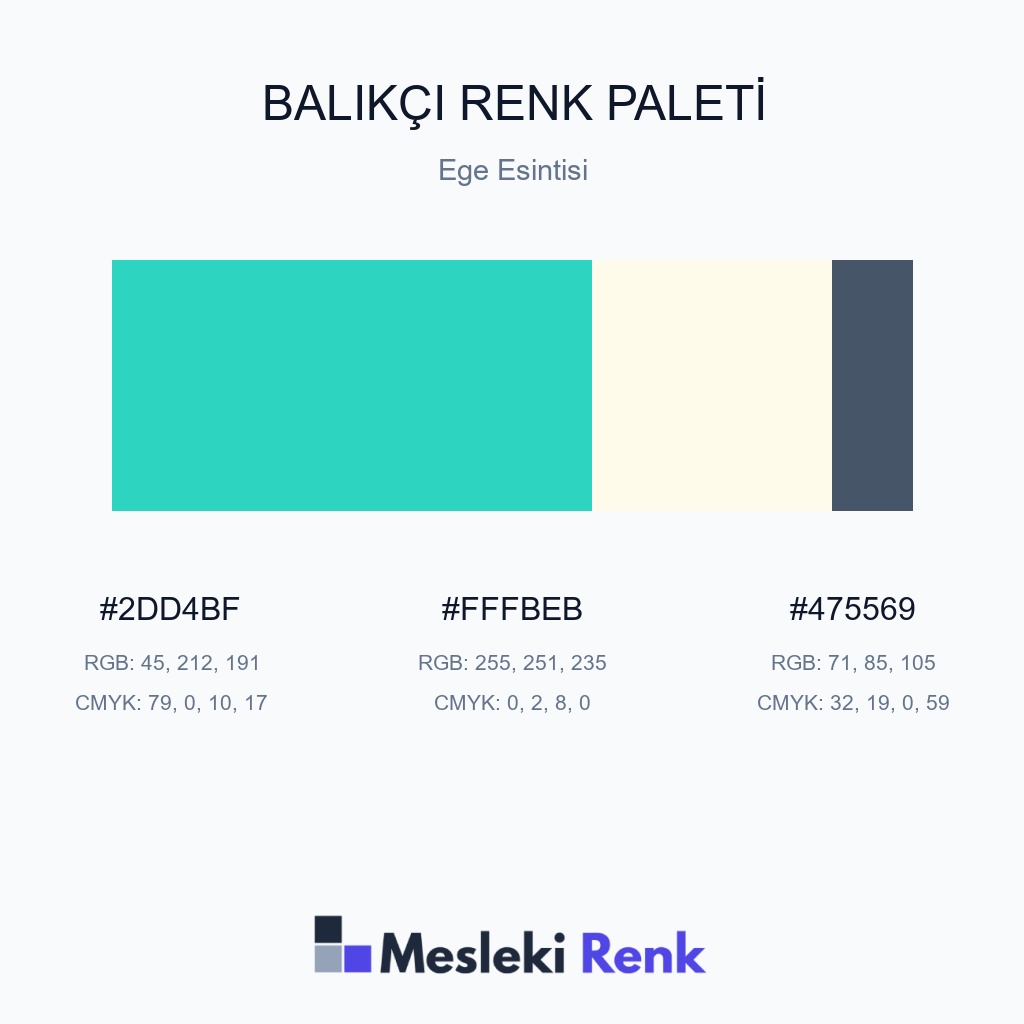 Balıkçı Ege Esintisi Renk Paleti