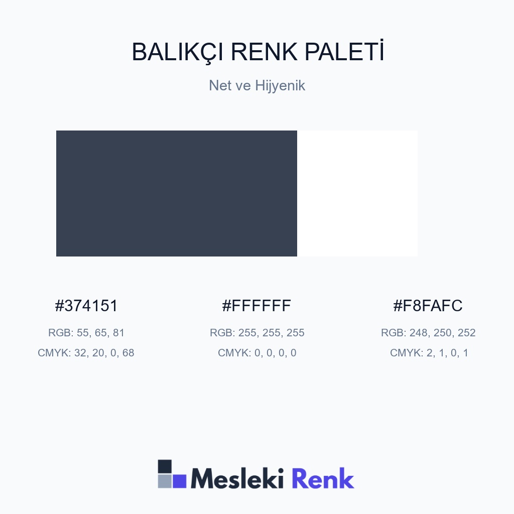Balıkçı Net ve Hijyenik Renk Paleti