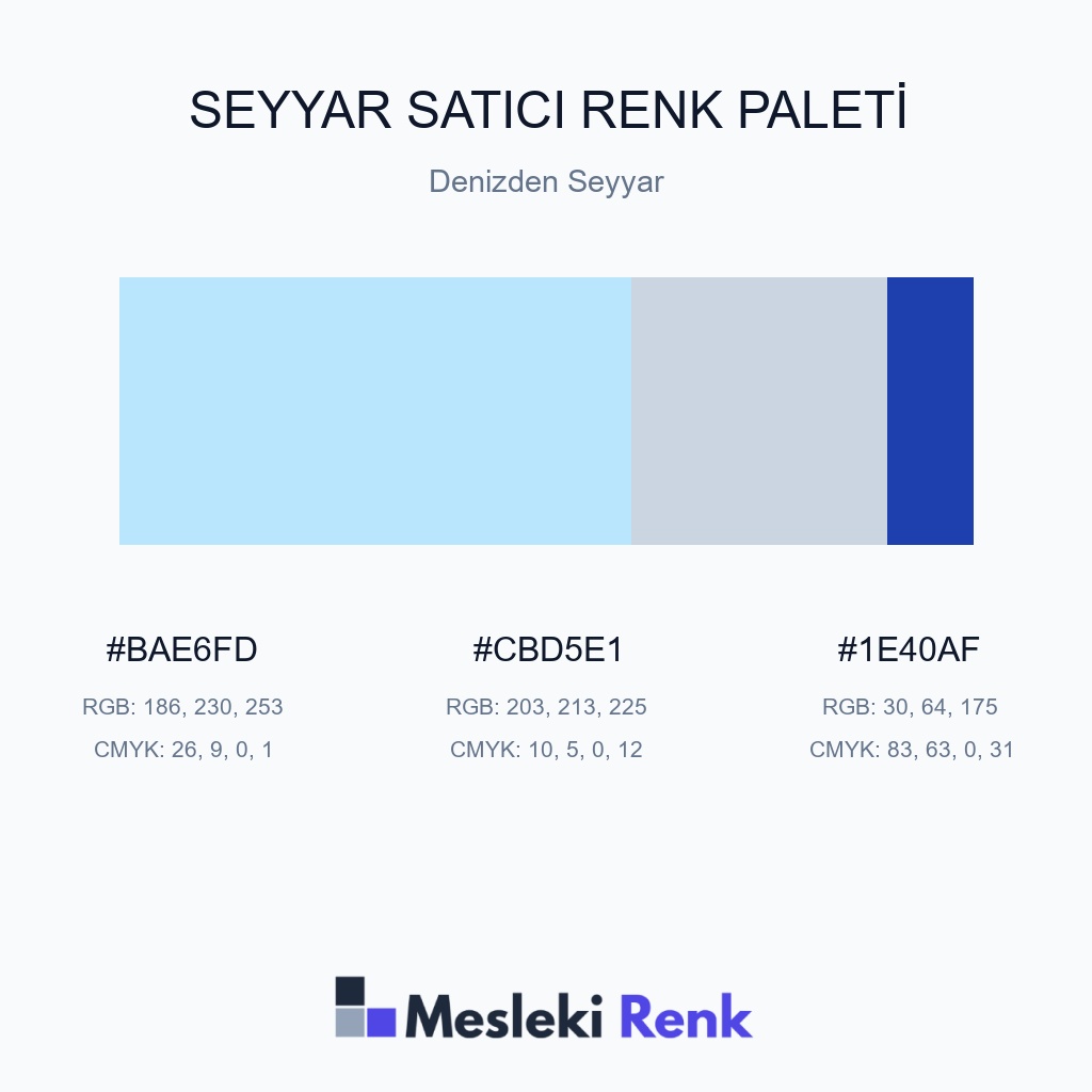 Seyyar Satıcı Denizden Seyyar Renk Paleti