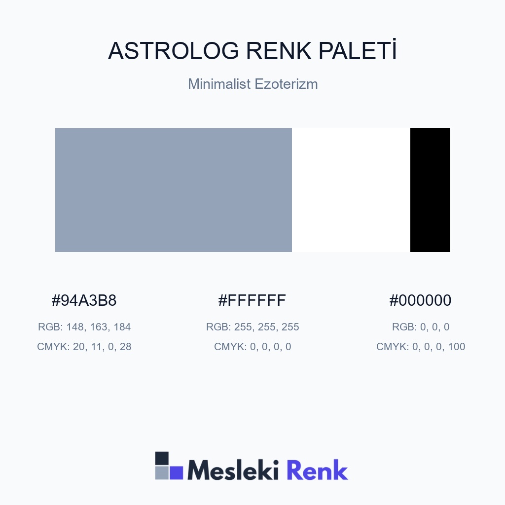 Astrolog Minimalist Ezoterizm Renk Paleti