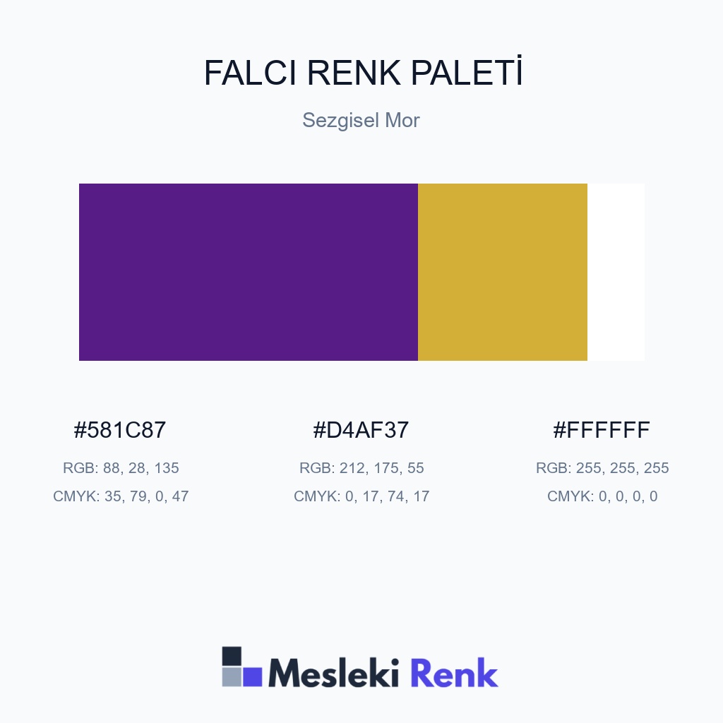 Falcı Sezgisel Mor Renk Paleti