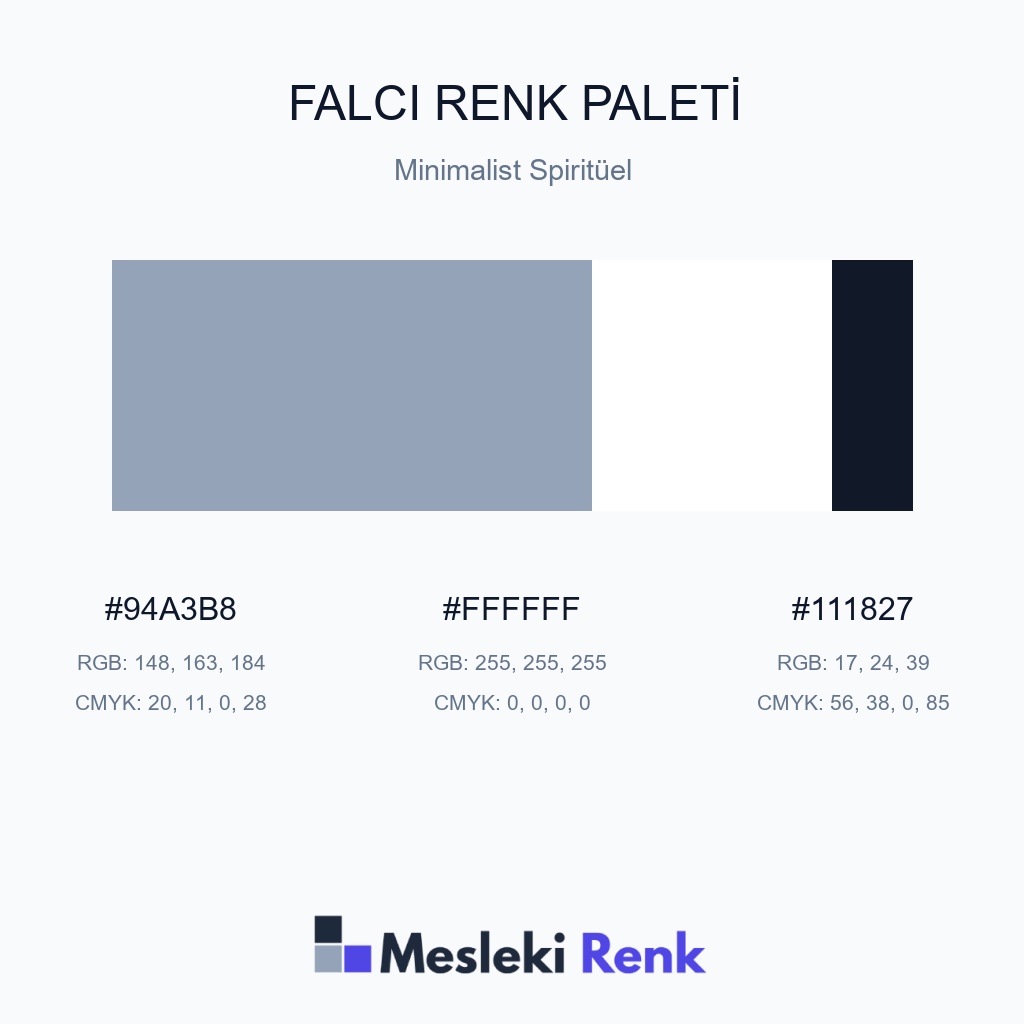 Falcı Minimalist Spiritüel Renk Paleti