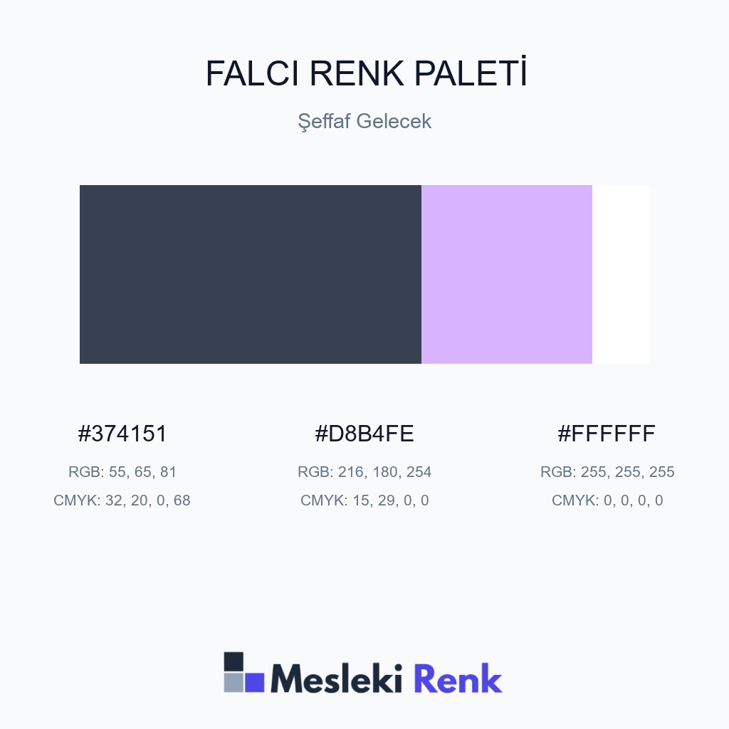 Falcı Şeffaf Gelecek Renk Paleti