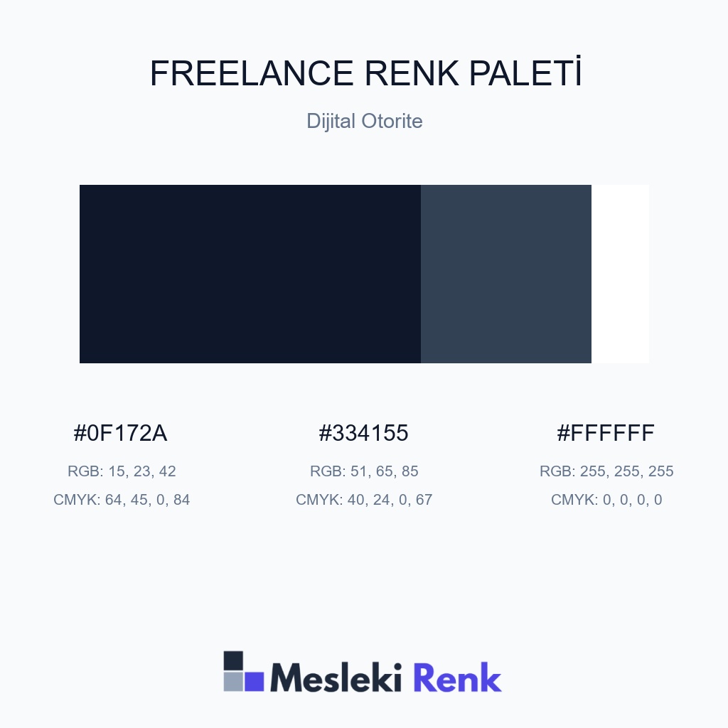 Freelance Dijital Otorite Renk Paleti
