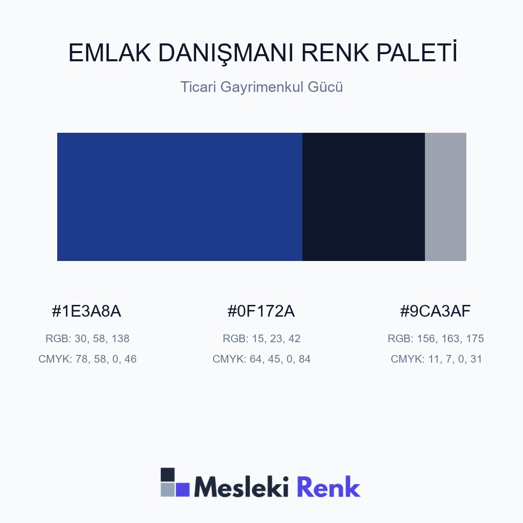 Emlak Danışmanı Ticari Gayrimenkul Gücü Renk Paleti