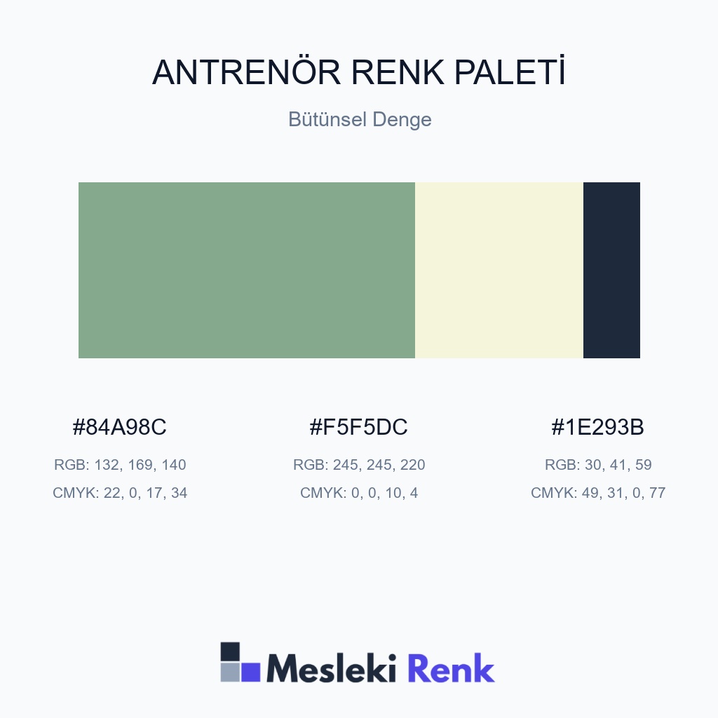 Antrenör Bütünsel Denge Renk Paleti