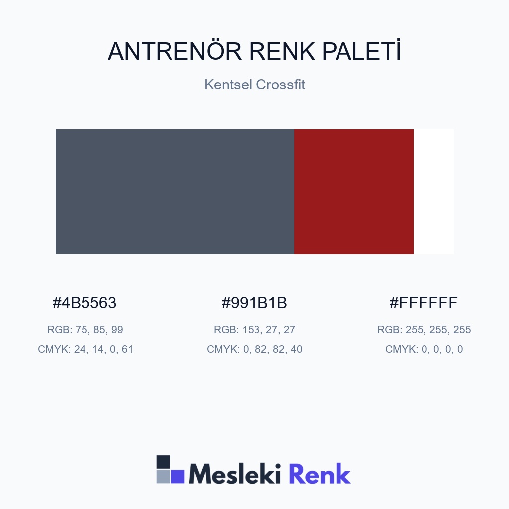 Antrenör Kentsel Crossfit Renk Paleti
