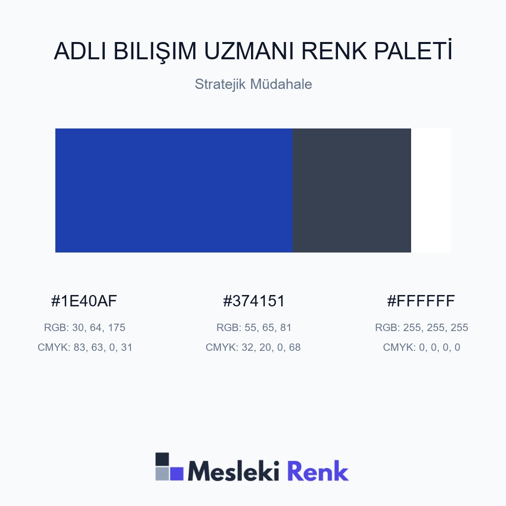 Adli Bilişim Uzmanı Stratejik Müdahale Renk Paleti