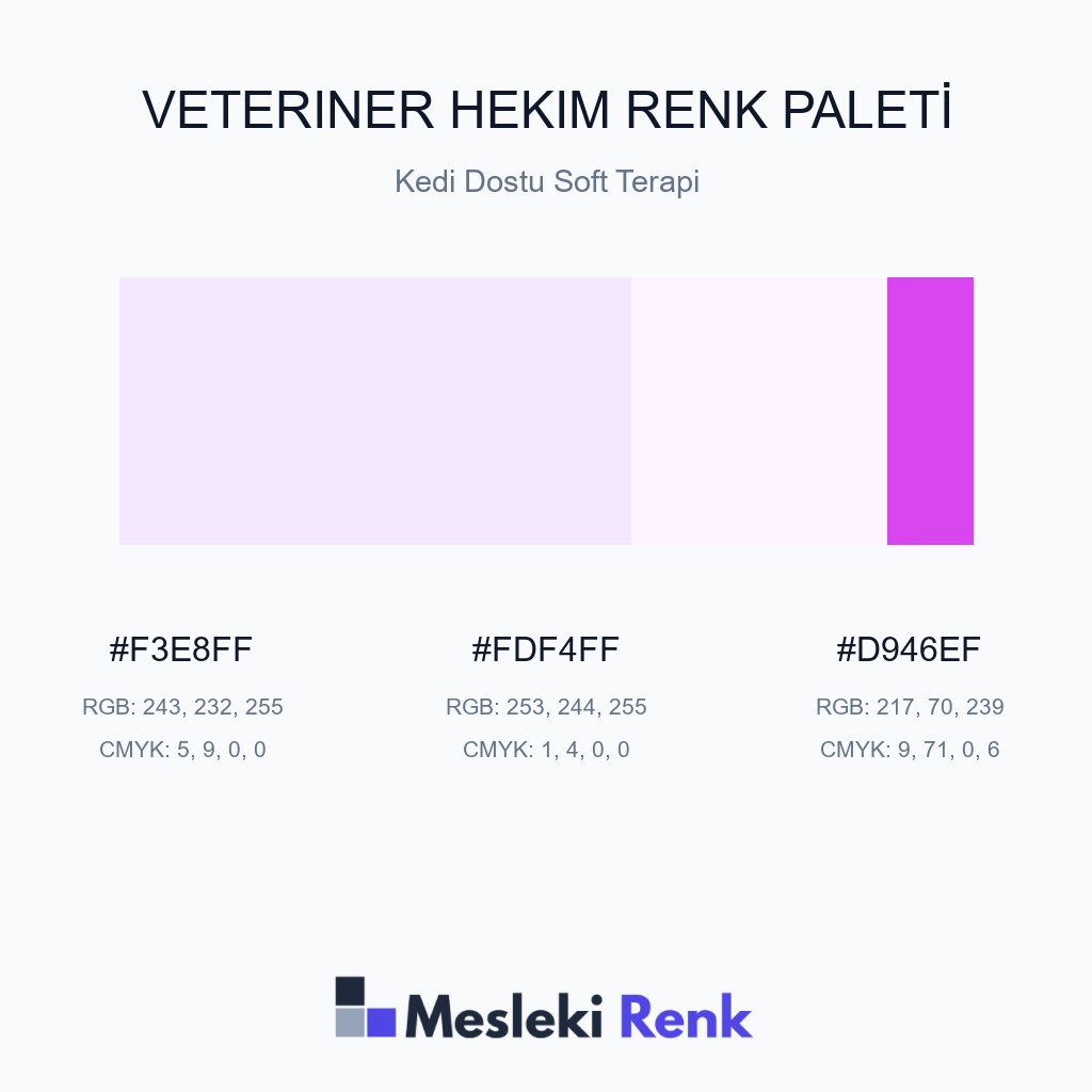 Veteriner Hekim Kedi Dostu Soft Terapi Renk Paleti