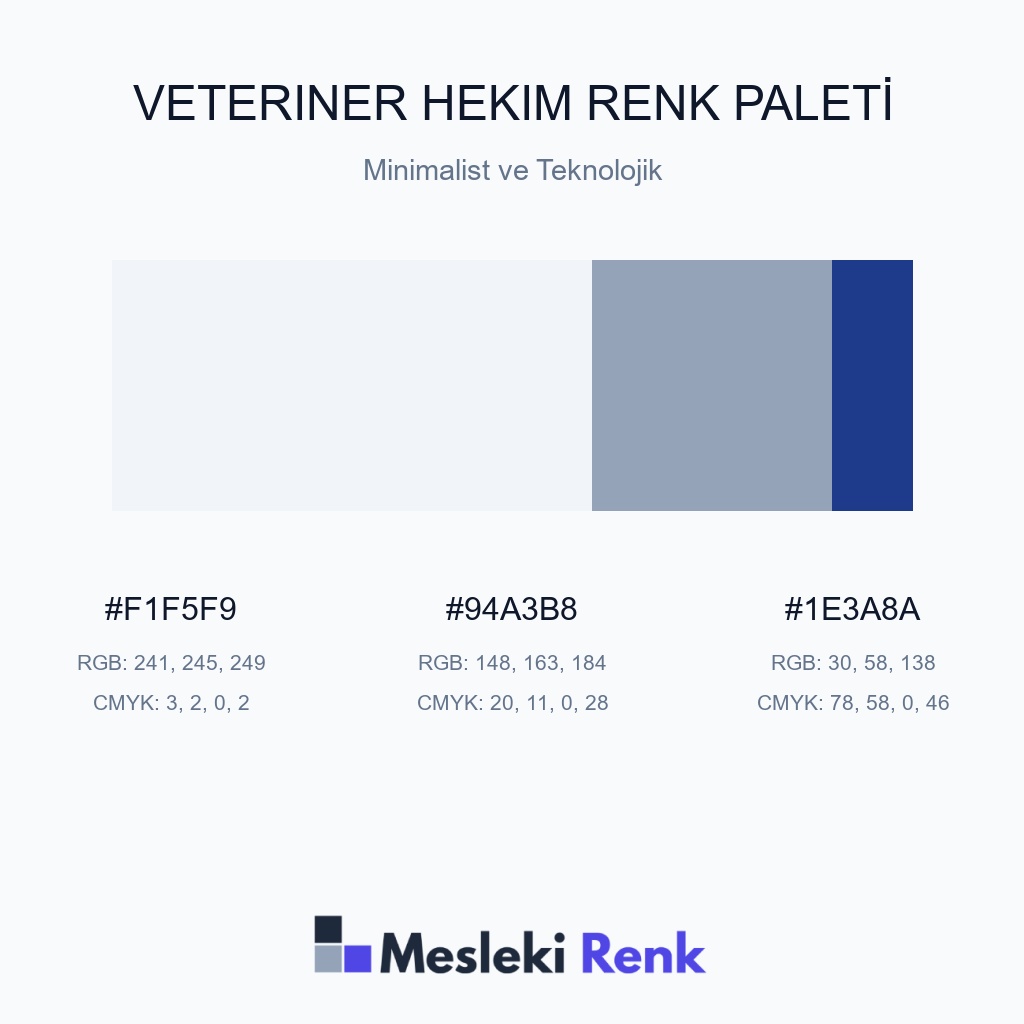 Veteriner Hekim Minimalist ve Teknolojik Renk Paleti