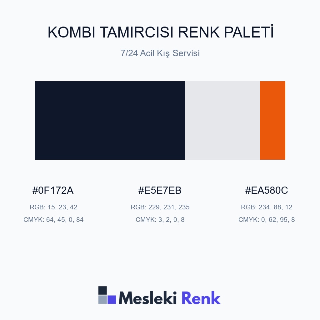 Kombi Tamircisi 7/24 Acil Kış Servisi Renk Paleti