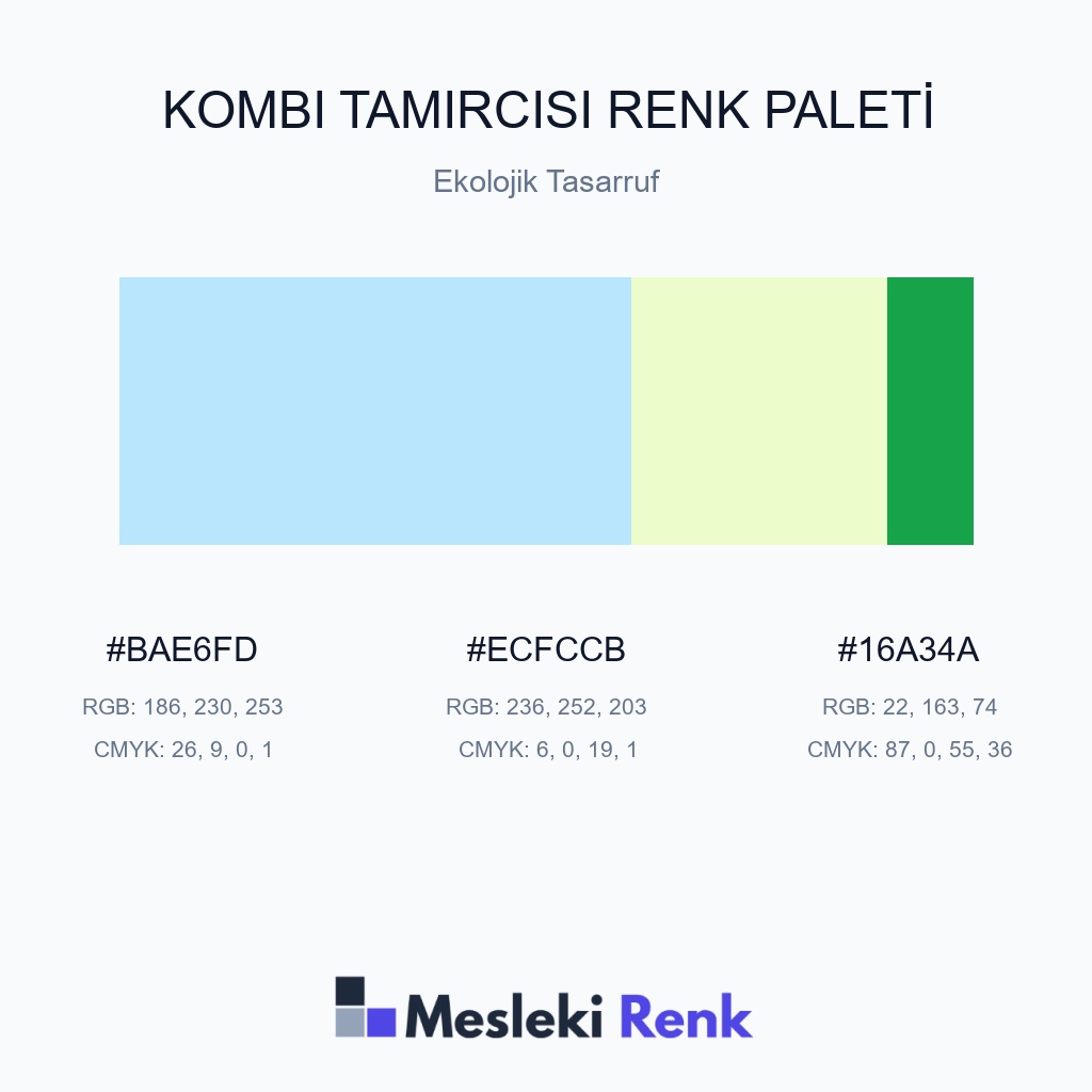 Kombi Tamircisi Ekolojik Tasarruf Renk Paleti