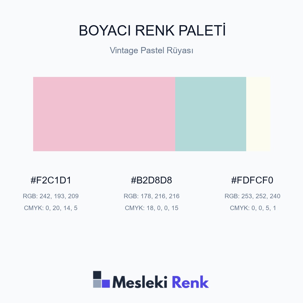 Boyacı Vintage Pastel Rüyası Renk Paleti