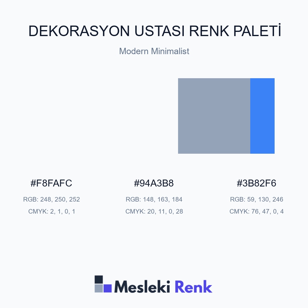 Dekorasyon Ustası Modern Minimalist Renk Paleti