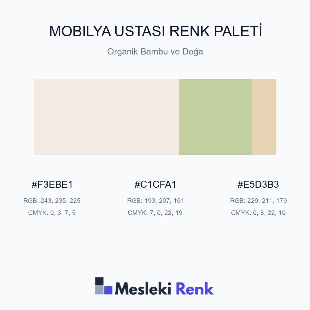 Mobilya Ustası Organik Bambu ve Doğa Renk Paleti