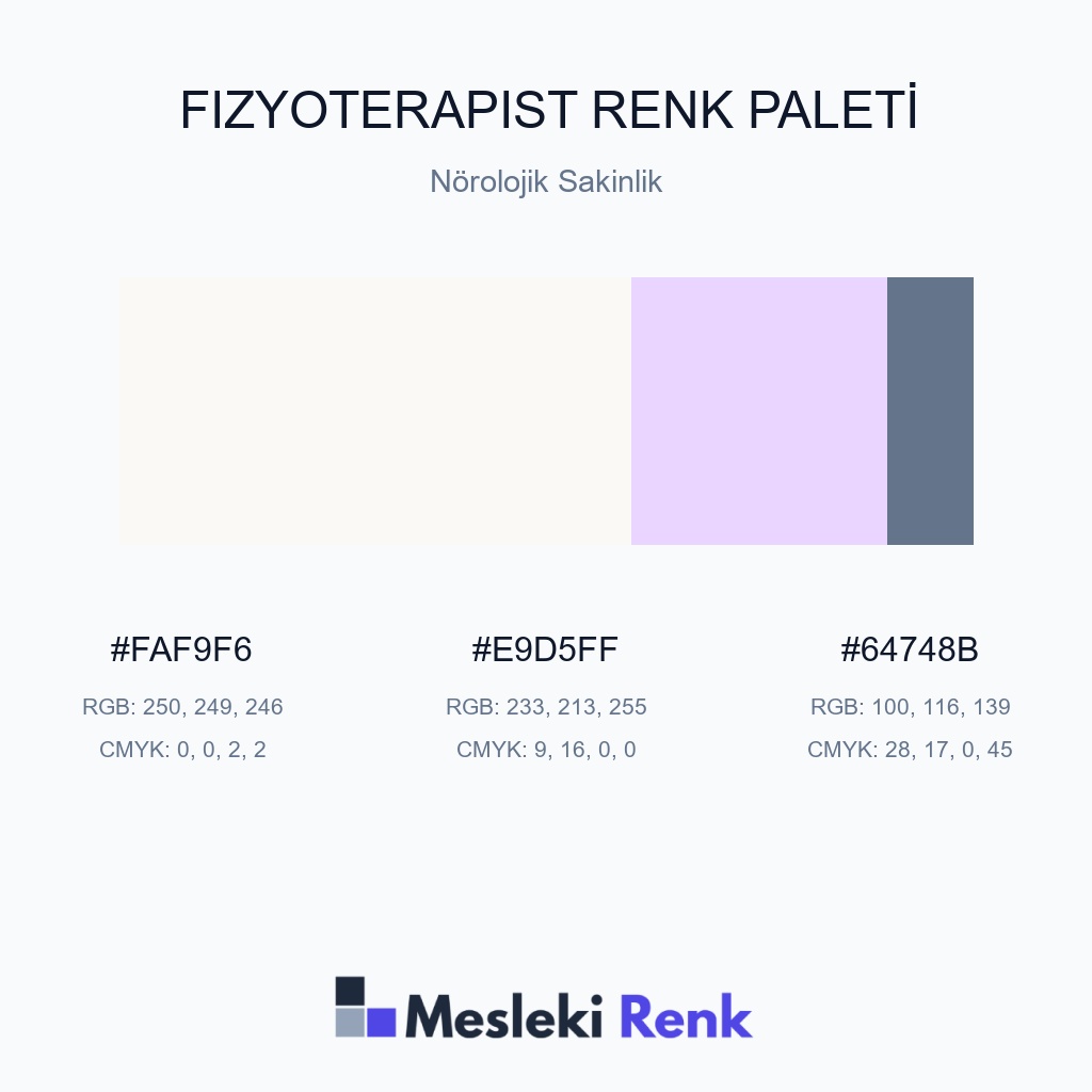 Fizyoterapist Nörolojik Sakinlik Renk Paleti
