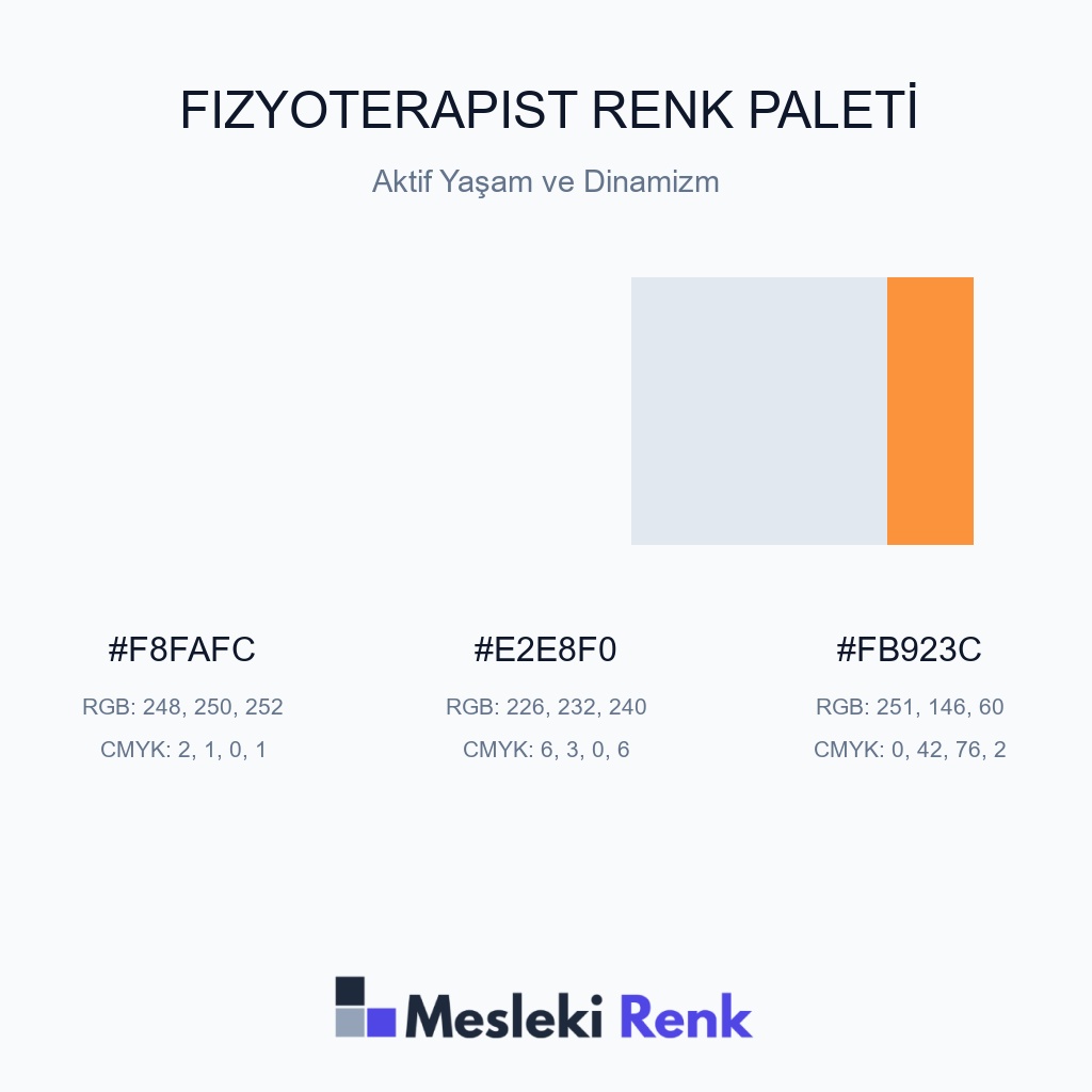 Fizyoterapist Aktif Yaşam ve Dinamizm Renk Paleti