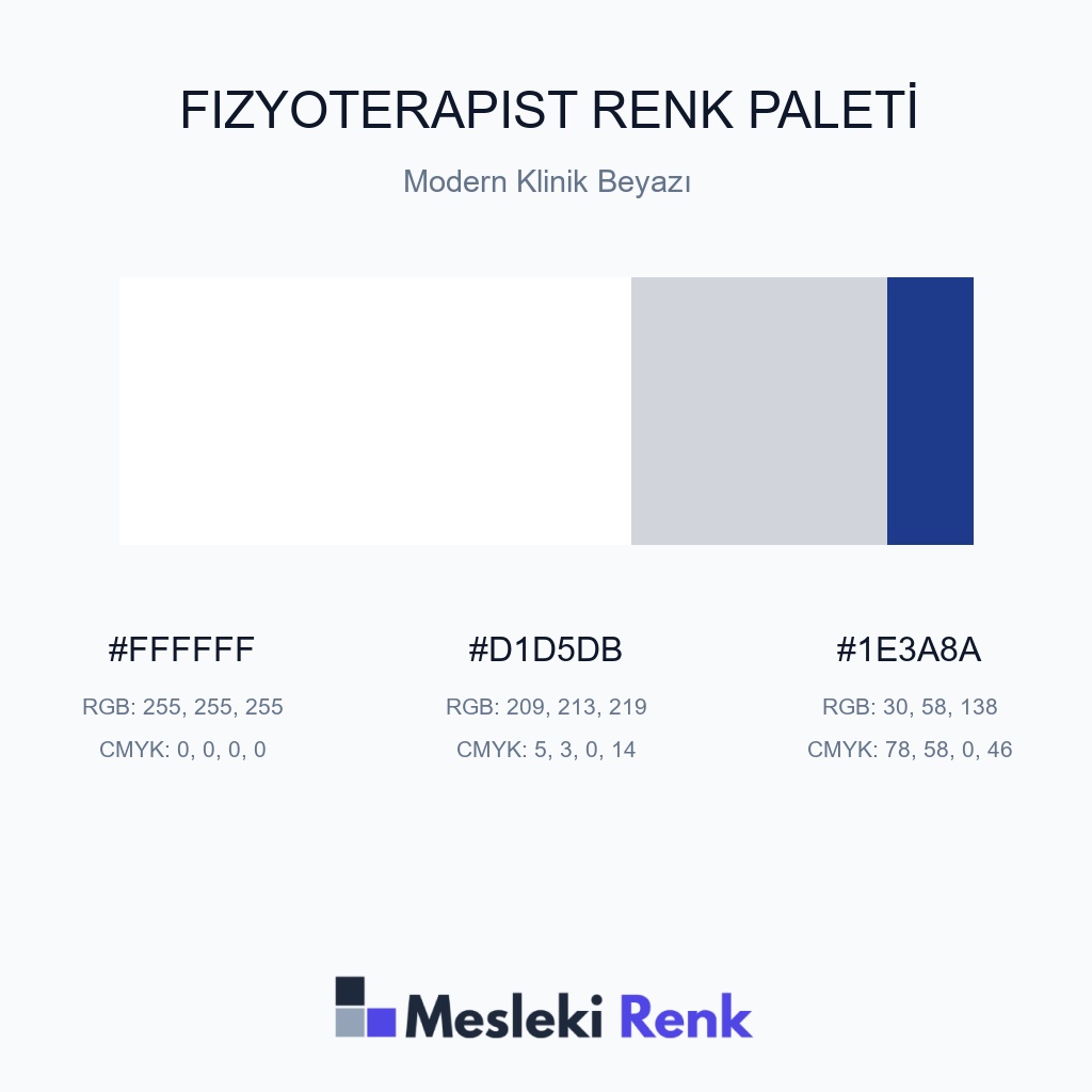 Fizyoterapist Modern Klinik Beyazı Renk Paleti
