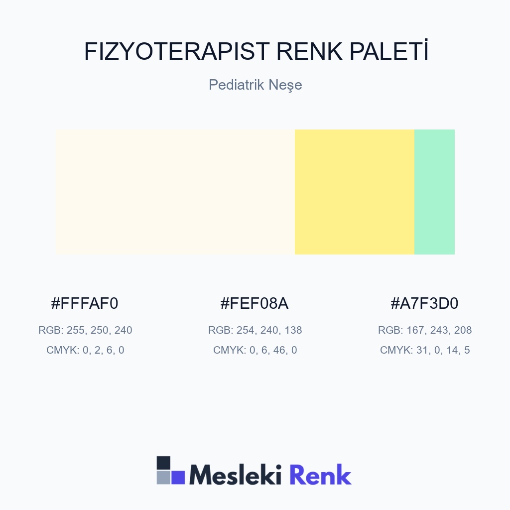Fizyoterapist Pediatrik Neşe Renk Paleti
