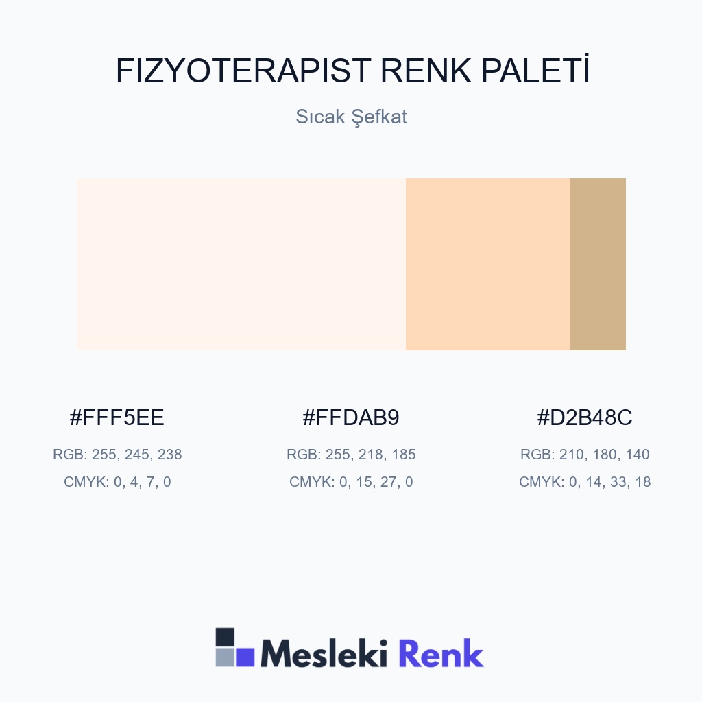 Fizyoterapist Sıcak Şefkat Renk Paleti