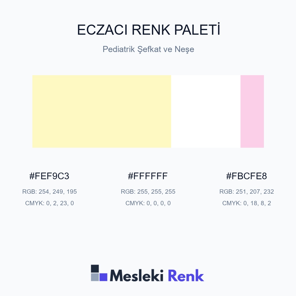 Eczacı Pediatrik Şefkat ve Neşe Renk Paleti