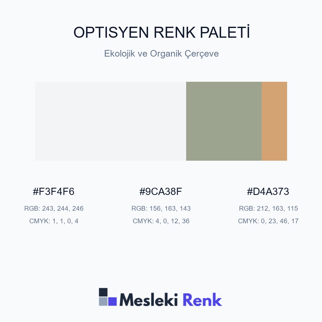 Optisyen Ekolojik ve Organik Çerçeve Renk Paleti