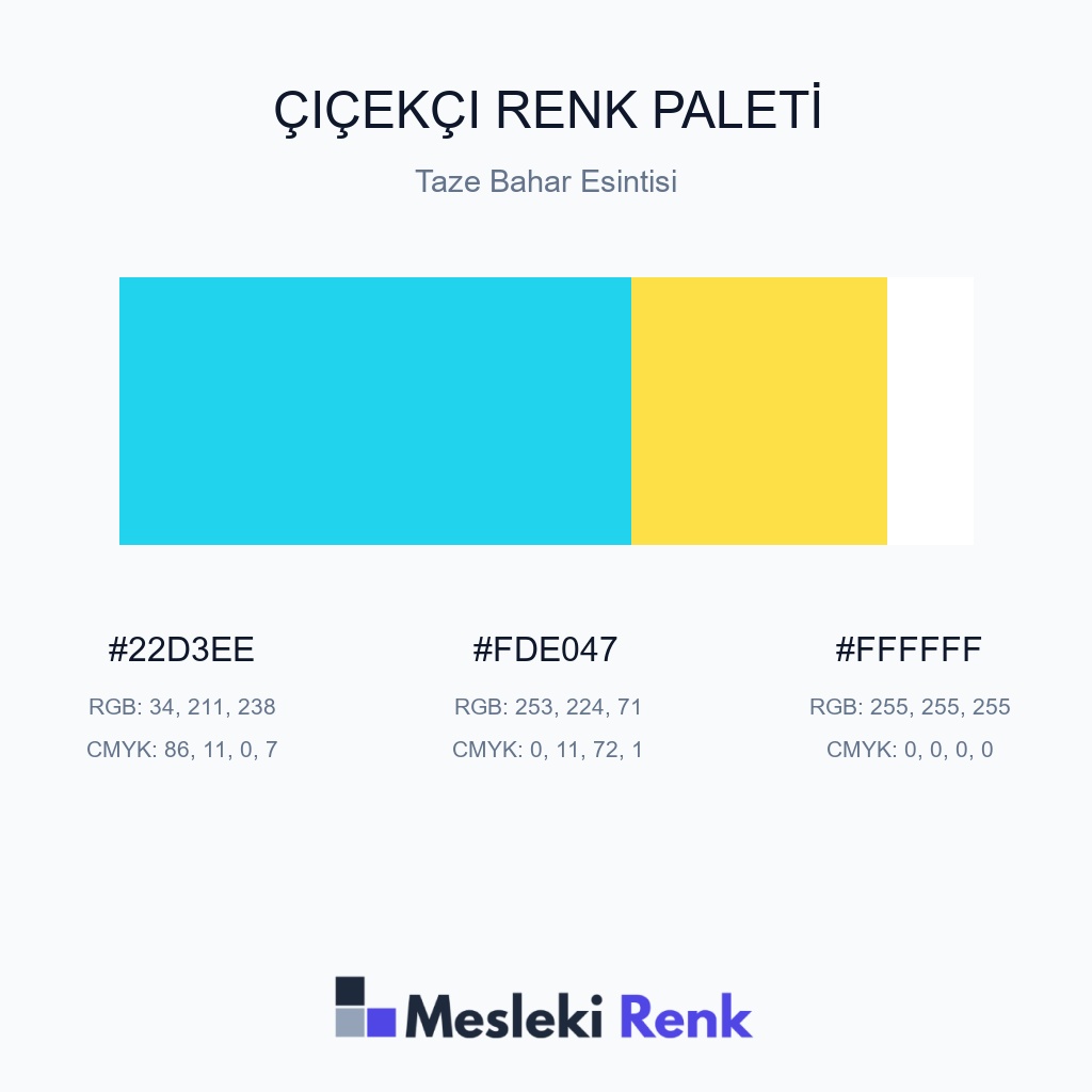 Çiçekçi Taze Bahar Esintisi Renk Paleti