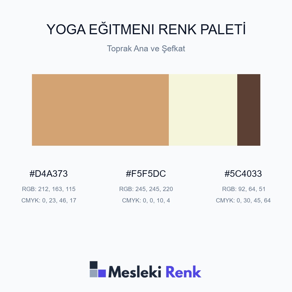 Yoga Eğitmeni Toprak Ana ve Şefkat Renk Paleti