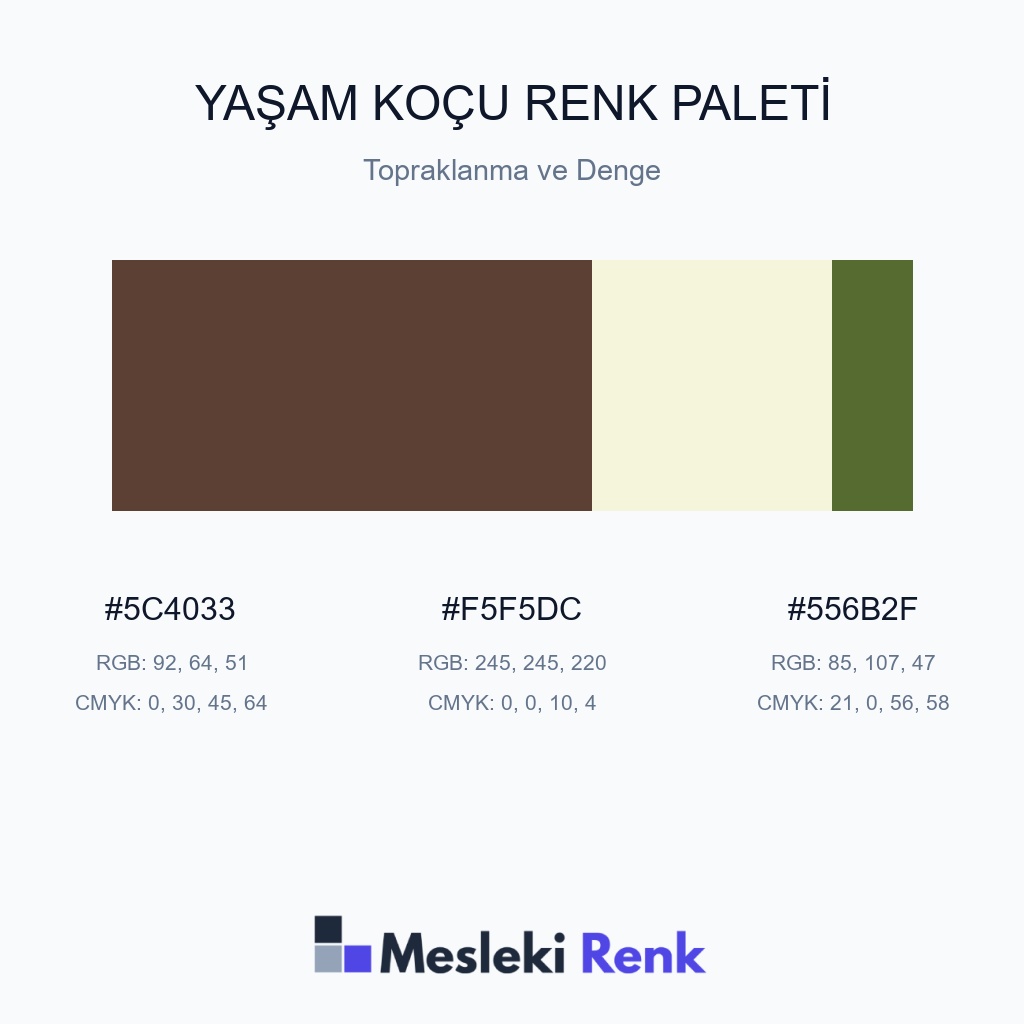 Yaşam Koçu Topraklanma ve Denge Renk Paleti