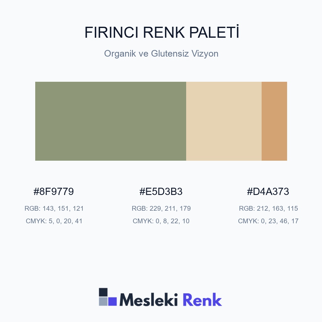 Fırıncı Organik ve Glutensiz Vizyon Renk Paleti