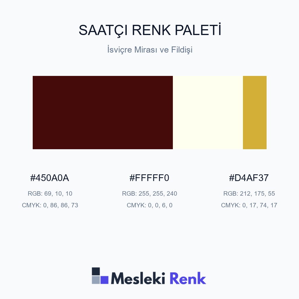 Saatçi İsviçre Mirası ve Fildişi Renk Paleti