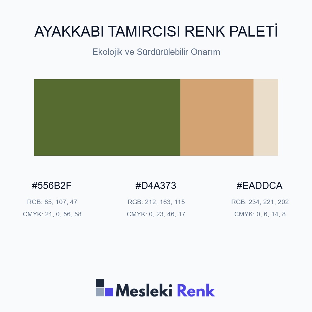 Ayakkabı Tamircisi Ekolojik ve Sürdürülebilir Onarım Renk Paleti