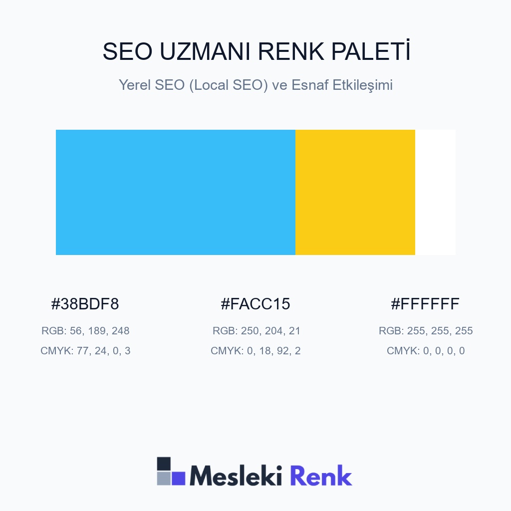 SEO Uzmanı Yerel SEO (Local SEO) ve Esnaf Etkileşimi Renk Paleti