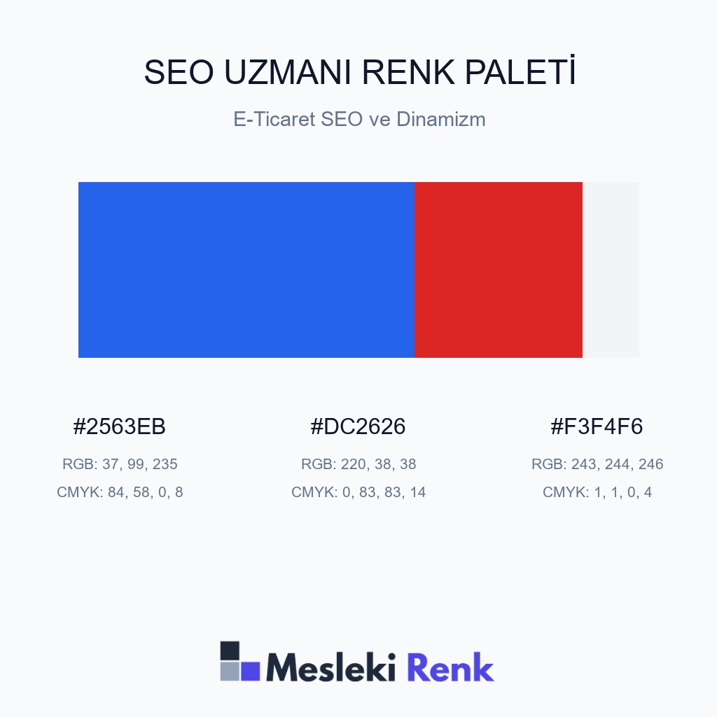 SEO Uzmanı E-Ticaret SEO ve Dinamizm Renk Paleti
