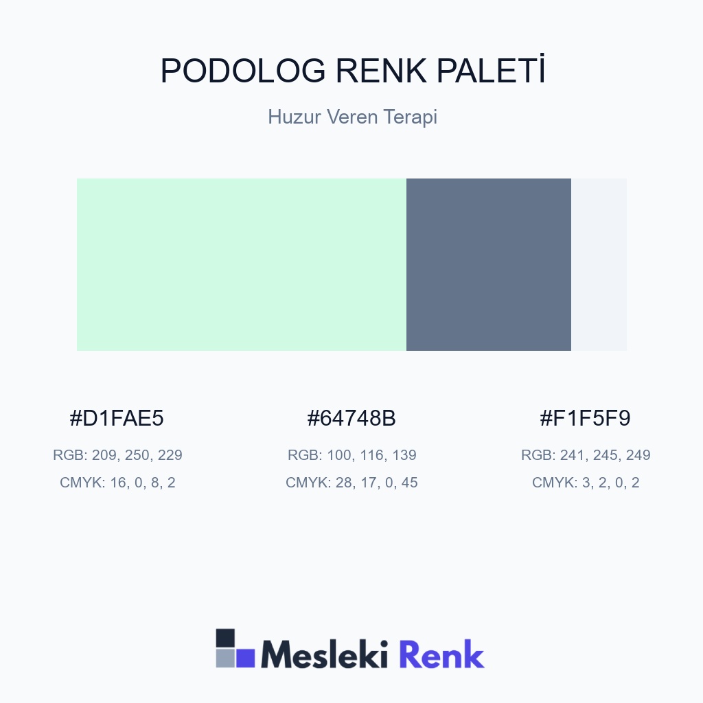 Podolog Huzur Veren Terapi Renk Paleti