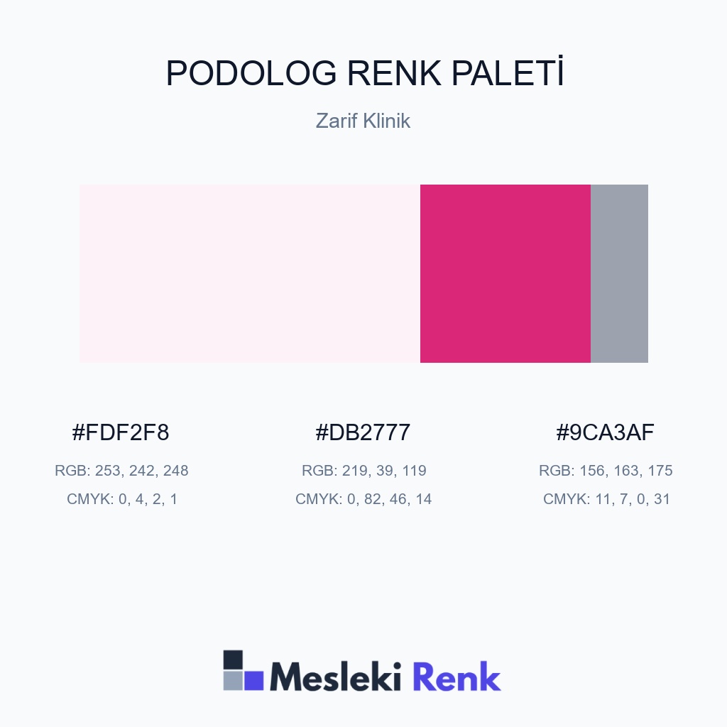Podolog Zarif Klinik Renk Paleti