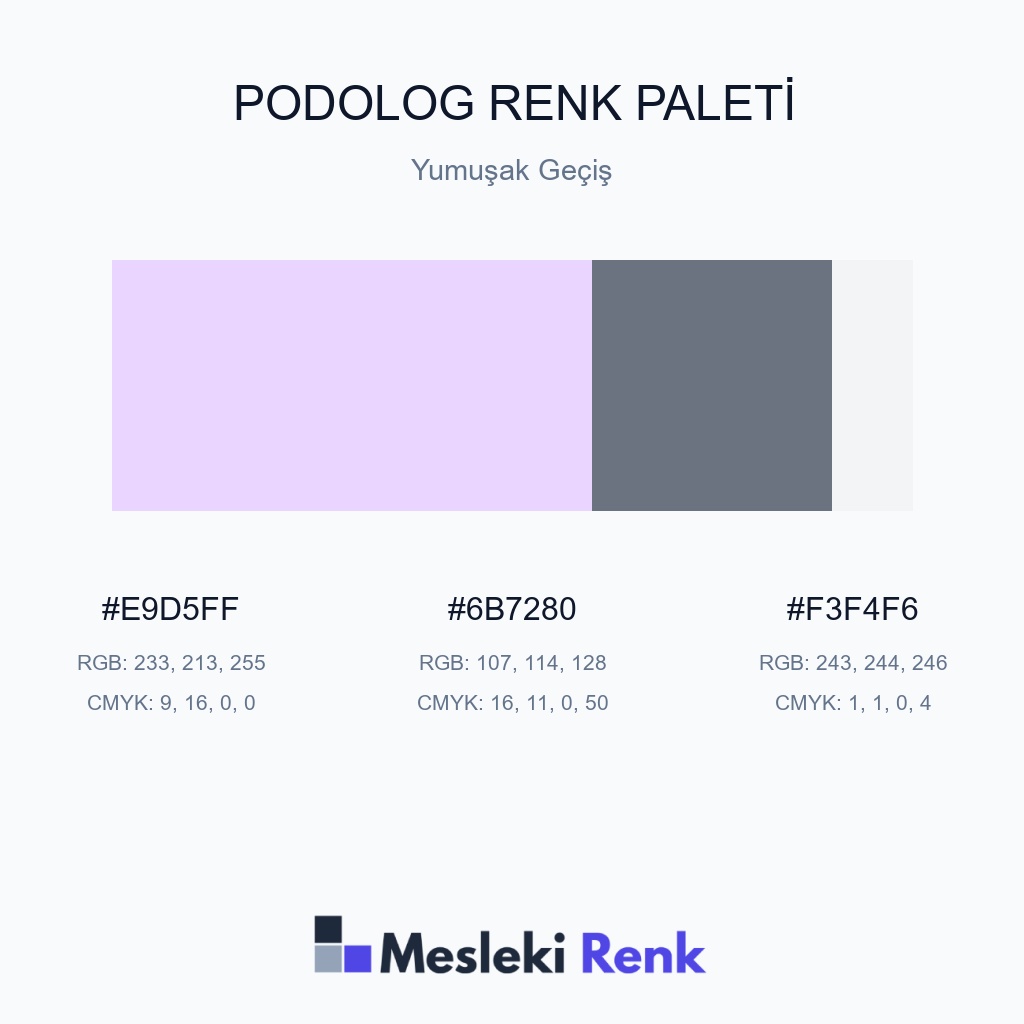 Podolog Yumuşak Geçiş Renk Paleti