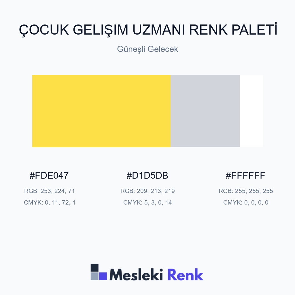 Çocuk Gelişim Uzmanı Güneşli Gelecek Renk Paleti