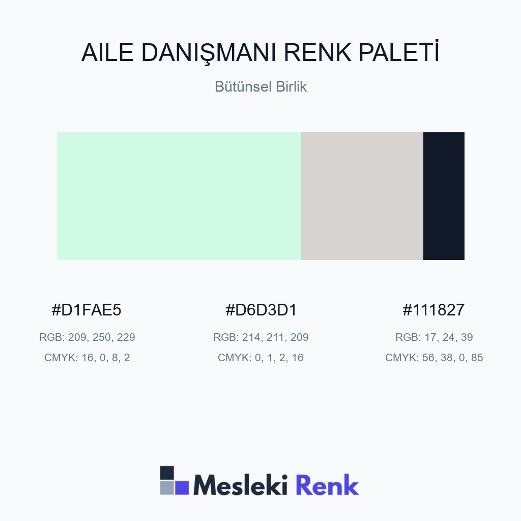 Aile Danışmanı Bütünsel Birlik Renk Paleti